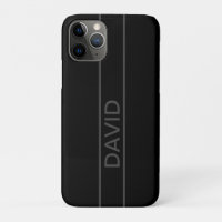 Customisable Text | Bold Modern Black & Dark Grey