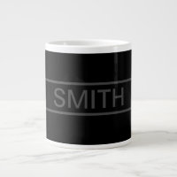 Customisable Text | Bold Modern Black & Dark Grey