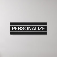 Customisable Text | Bold Modern Black & White