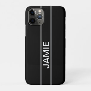 Customisable Text   Bold Modern Black & White iPhone 11 Pro Case