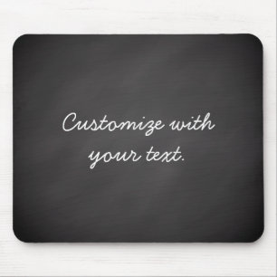 Customisable text chalkboard mouse mat