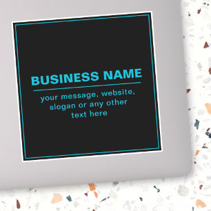 Customisable Text for Business Etc. Editable Black