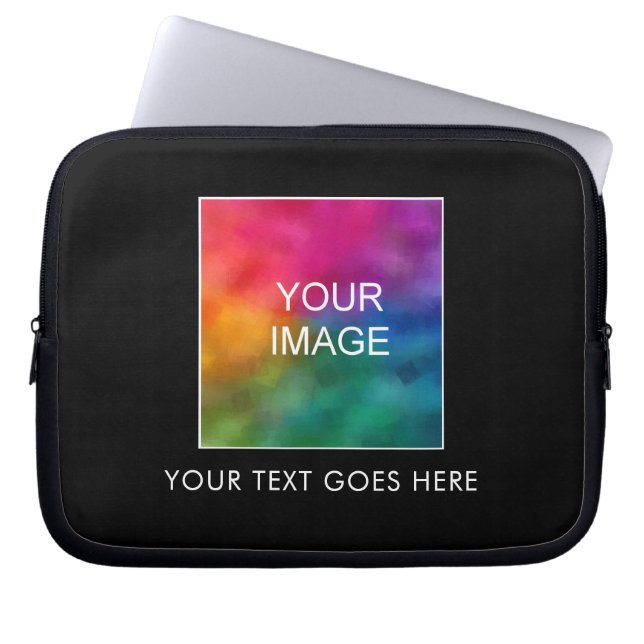 Customisable Text Image Design Colour Template Laptop Sleeve (Front)