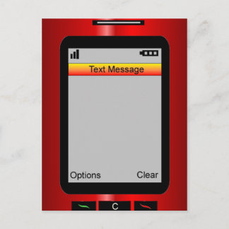 Customisable Text Message Postcard