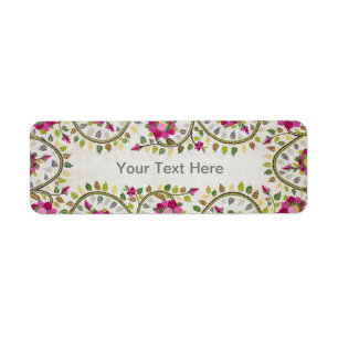 Customisable Text, Peonies Pattern, William Morris
