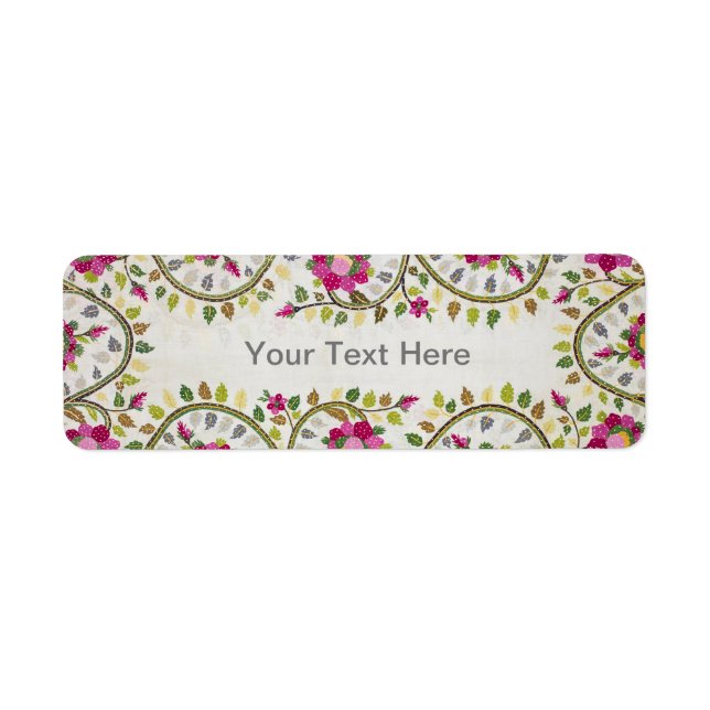 Customisable Text, Peonies Pattern, William Morris (Front)