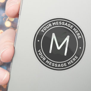 Customisable Text Template Grey Transparent