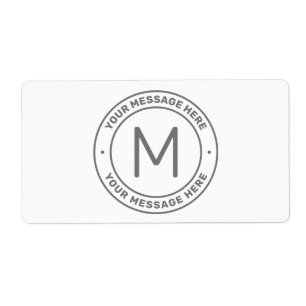 Customisable Text Template    White & Grey