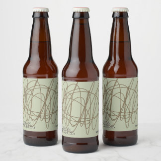 Customisable Text - Work in Progress Beer Bottle Label