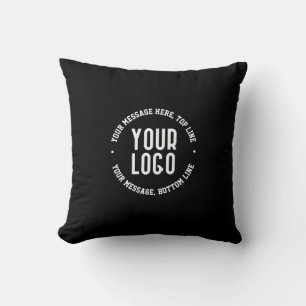 Customisable Text & Your Uploaded Logo or Image   Cushion