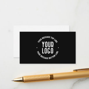 Customisable Text & Your Uploaded Logo or Image   Enclosure Card