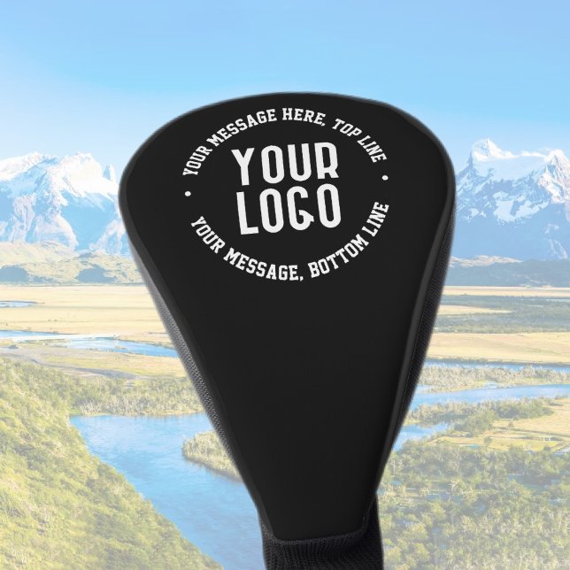 Customisable Text & Your Uploaded Logo or Image   Golf Head Cover (Creator Uploaded)