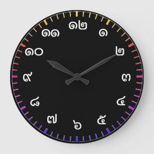 Customisable Thai Numbers Wall Clock