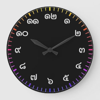 Customisable Thai Numbers Wall Clock