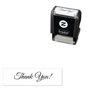 Customisable Thank You  1.4" x 0.4" Self Inking Self-inking Stamp