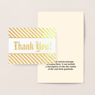 Customisable "Thank You!" Card