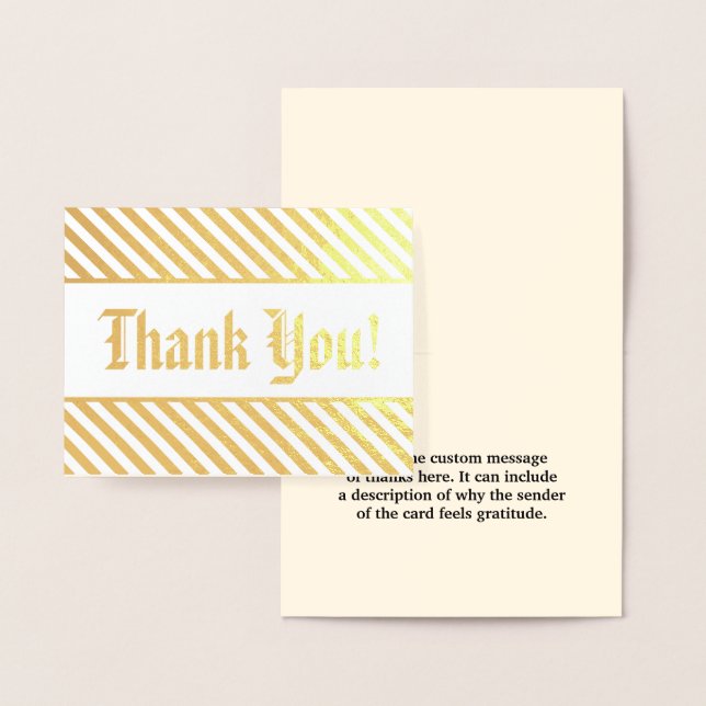 Customisable "Thank You!" Card (Display)