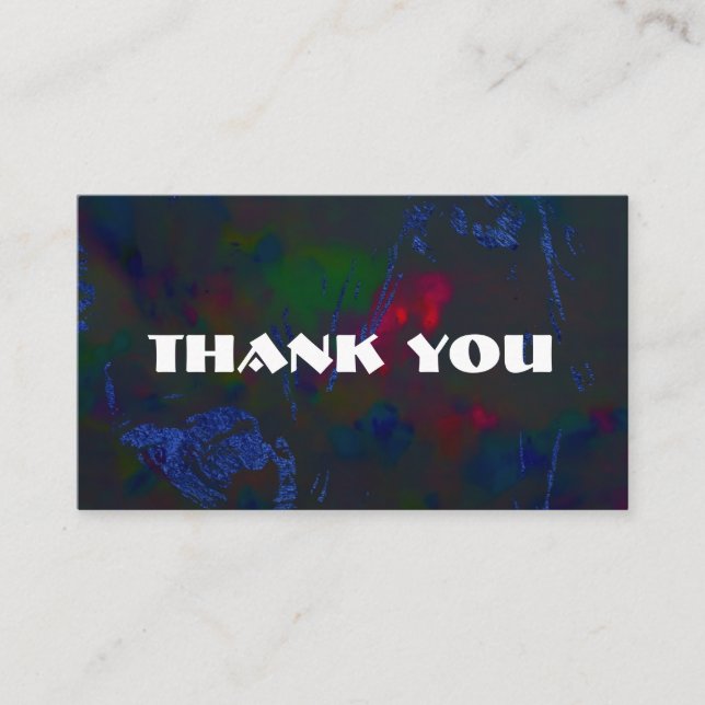 Customisable thank you card  (Front)