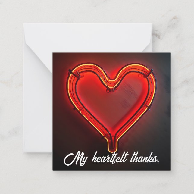 Customisable Thank You Card - Flat (Front)