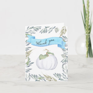 Customisable Thank You Cards Fall Pumpkin