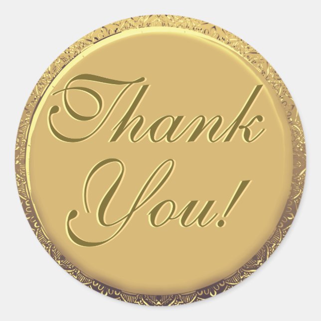 Customisable Thank You Gold Seal (Front)