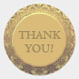 Customisable Thank You Gold Seal