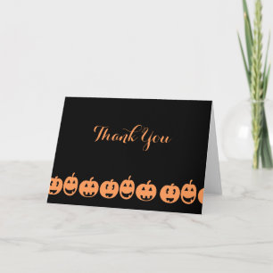 Customisable Thank You Halloween Card
