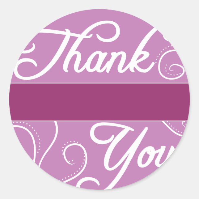 Customisable Thank You Stickers (Front)