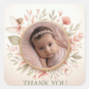 Customisable "Thank You" Stickers with Fairy Frame