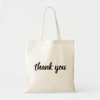 Customisable Thank you tote bags for her