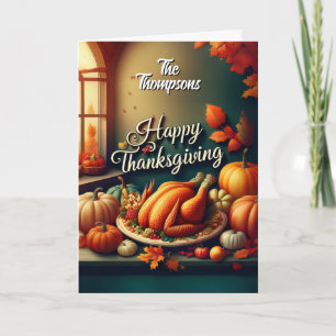 Customisable Thanksgiving Card