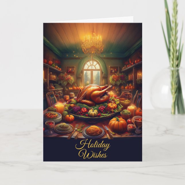 Customisable Thanksgiving  Card (Front)