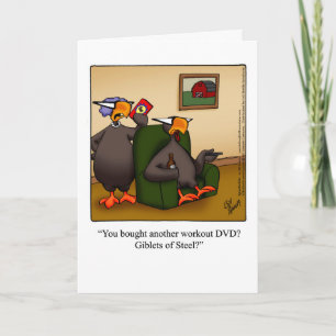 Customisable Thanksgiving Humour Greeting Card