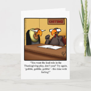 Customisable Thanksgiving Humour Greeting Card