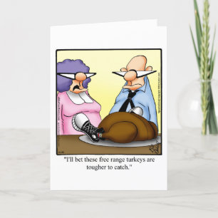 Customisable Thanksgiving Humour Greeting Card