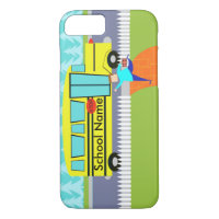 Customisable the Catching School Bus iPhone 7 Case