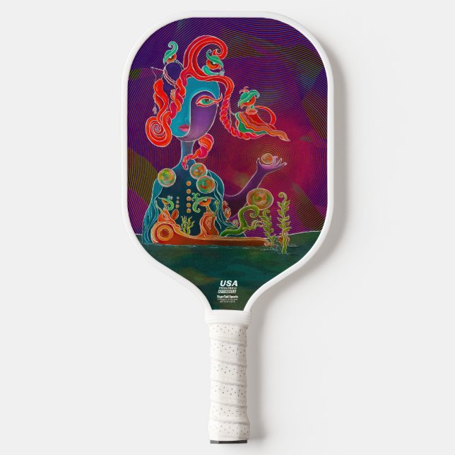 Customisable The Goddess Bright Pickleball Racket Paddle (Front)