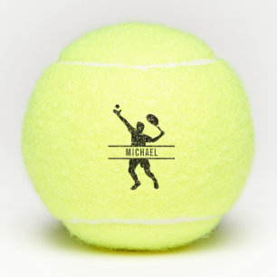Customisable Themed Custom Name Tennis Player Tennis Balls