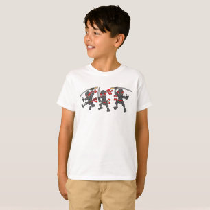 Customisable Three Ninja Design T-Shirt