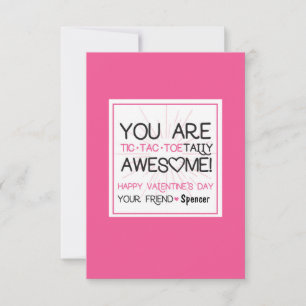 Customisable Tic Tac Toe Valentine Invitation