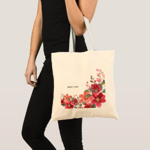Customisable Timeless Red Tote Bag