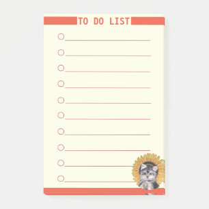 Customisable To Do List & Cute Dog Post-it Notes