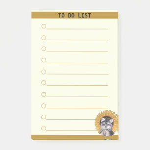 Customisable To Do List & Cute Dog Post-it Notes
