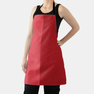Customisable Tomato Red Dual-Tone Apron
