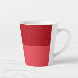 Customisable Tomato Red Latte Mug – Dual Finish