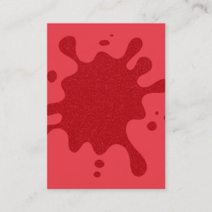 Customisable Tomato Red Splash Card – Bulk Option