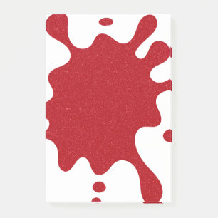 Customisable Tomato Red Splash Post-it® Notes