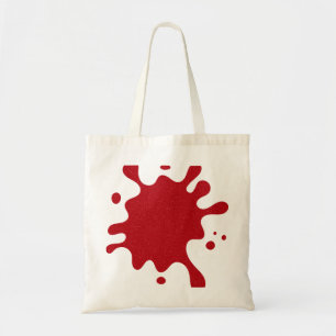 Customisable Tomato Red Splash Tote Bag