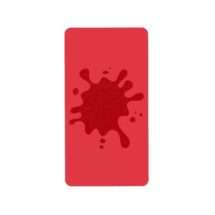 Customisable Tomato Red Splatter Address Labels