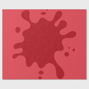 Customisable Tomato Red Splatter Gift Wrap